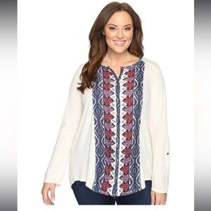 Lucky Brand NWT size small boho pheasant embroidered‎